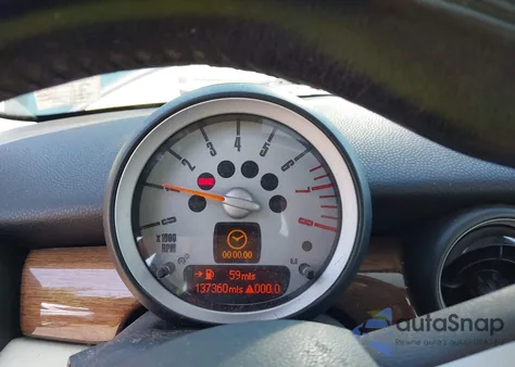 2007 Mini Cooper S S из США, поврежденный, VIN WMWMF73547TL83771